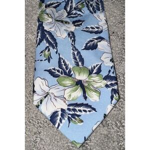 Vintage Banana‎ Republic Green Flora l100% Silk Knit Neck Tie Made In ITALY